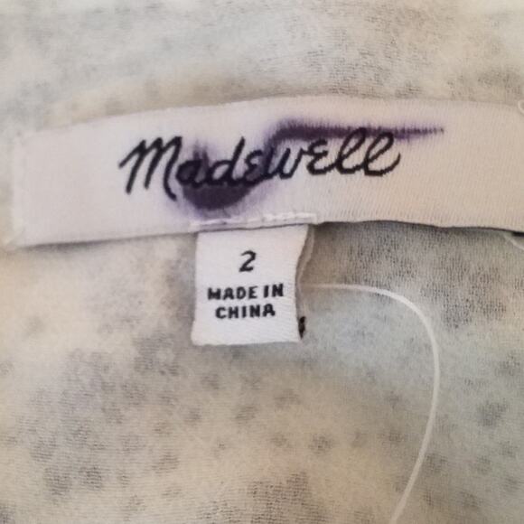 NWT Puff-Sleeve V-Neck Midi Dress Floral Print Midi Length Women’s Size 2 NU576 - Picture 5 of 7